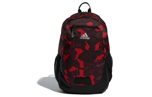 Adidas Recycled Polyester Backpack Regular Unisex Black Red