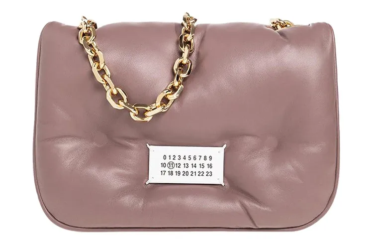 Maison Margiela Goat Leather Shoulder Bags Women's Dark Pink