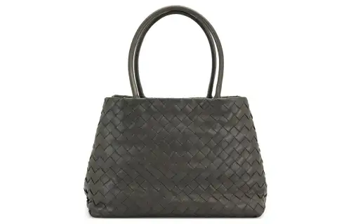 Bottega Veneta Leather Tote Bag, Shopping Bag, Handbag Women's Gray