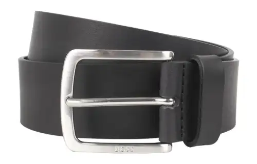engraved-logo buckle belt