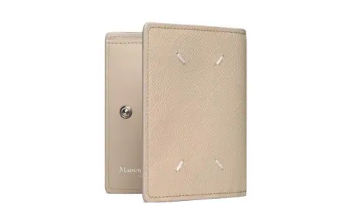 Maison Margiela Cow Leather Wallet Small Women's Apricot