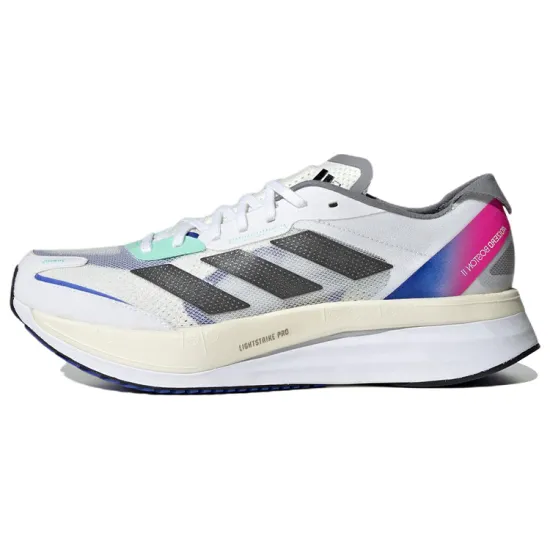 adidas Adizero Boston 11 'White Lucid Blue Fuchsia'