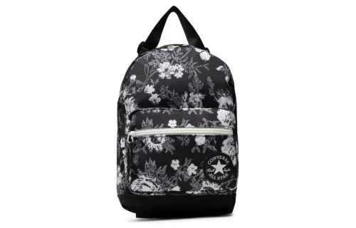 Converse Polyester Backpack Regular Unisex Black/Beige Yellow Floral