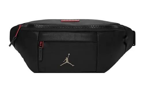Jordan Polyester Crossbody Bag, Fanny Pack Regular Unisex Black