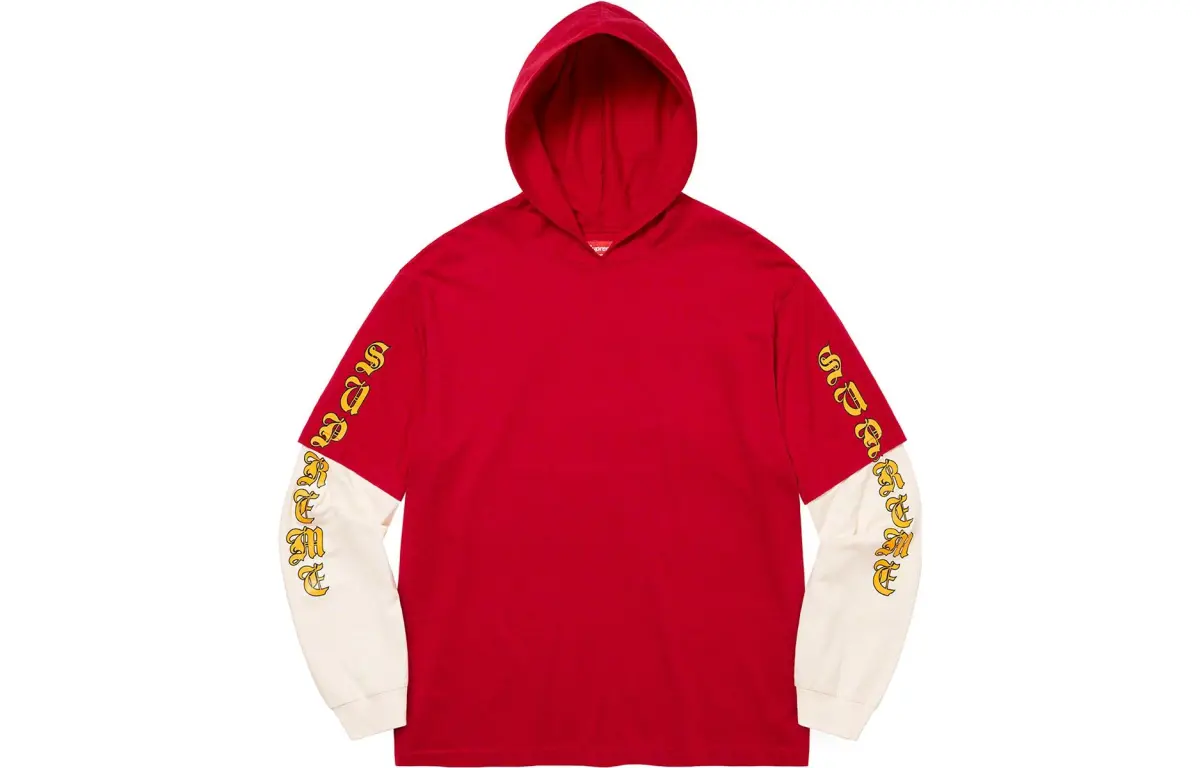 Supreme Layered Hooded L/S Top