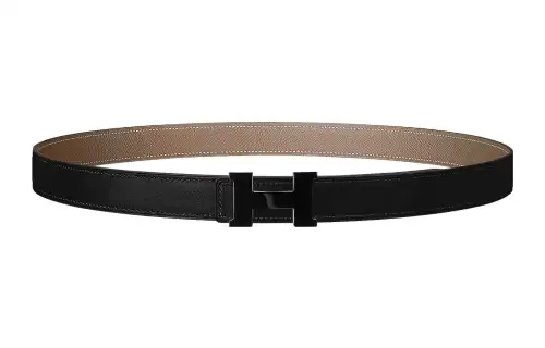 HERMES Constance Cow Leather Belts Men's Width 2.4cm