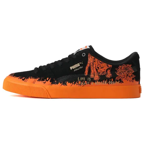 PUMA Suede Skate X Hirotton 'Black Orange'