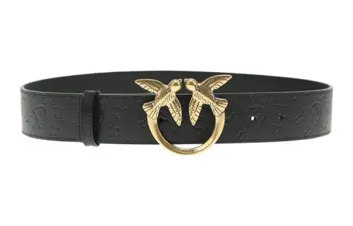 PINKO Pin Buckle Casual Leather Belts Women's 4cm