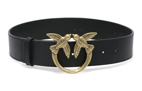 PINKO Pin Buckle Casual Fashion Leather Belts Women's 4cm