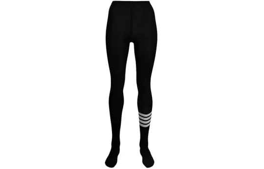 THOM BROWNE 4 Bar Striped Ribbed Tights