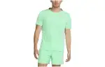 Nike T Shirts Men's Bright Green Crew Neck Moderate Straight Fit