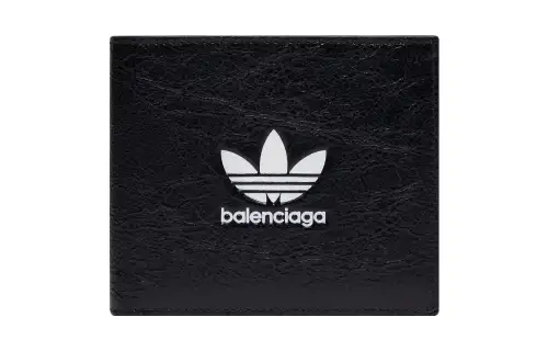 Balenciaga X Adidas Square Folded Wallet Black