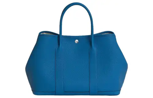 HERMES Garden Party Negonda Calfskin Handbag 36 Women's 71 Bleu France French Blue