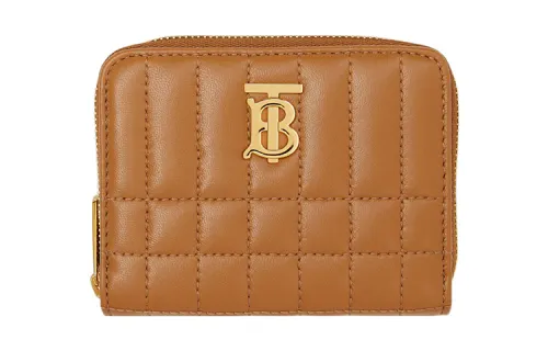 Burberry Lola Bag Lambskin Wallet Small Women's Brown