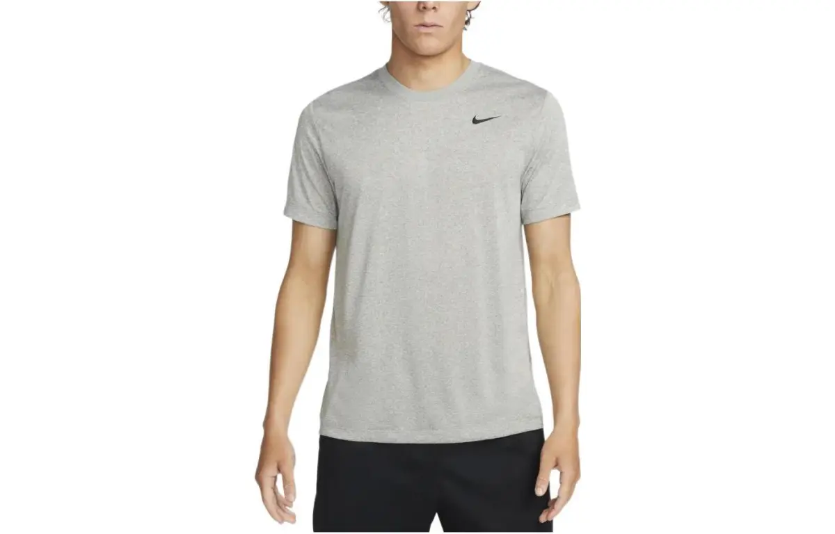 Nike T-Shirts Men's Gray Crew Neck