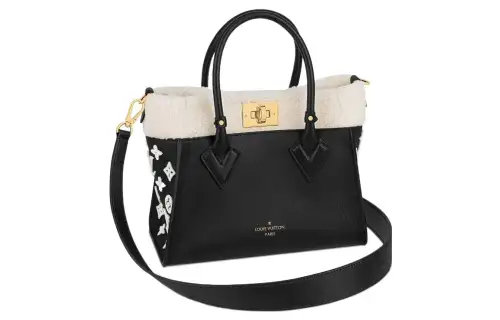LOUIS VUITTON On My Side Shearling With Grain Cow Leather Shoulder Bag, Crossbody Bag, Handbag Small Women's