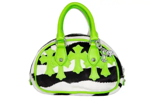 Chrome Hearts Horsehair Bowling Bag, Gym Bag, Portable Crossbody Bag, Shoulder Bag Mini Women's