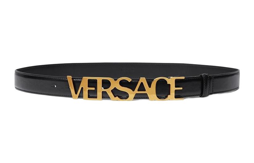 Мужской ремень Versace VERSACE Logo 3cm (черный)