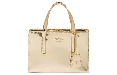 PRADA Re Edition Leather Tote Bag, Shopping Bag, Shoulder Bag, Crossbody Bag, Handbag Mini Women's Gold