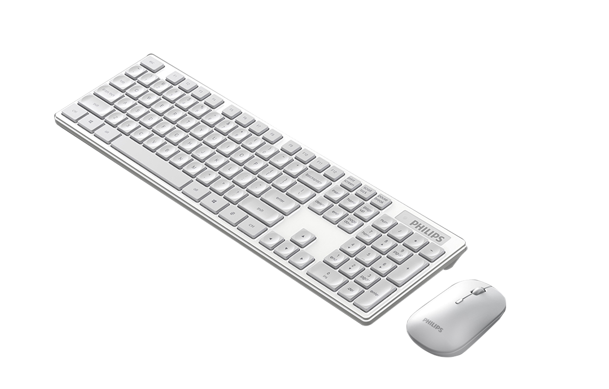 PHILIPS Philips, wireless keyboard, mouse, gaming physiological set for office, design waterproof tablet laptop