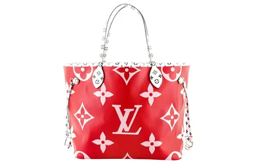 LOUIS VUITTON Neverfull Monogram Giant Without Pouch Mm Red/Pink Lining
