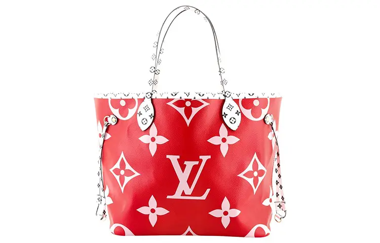 LOUIS VUITTON Neverfull Monogram Giant Without Pouch Mm Red/Pink Lining