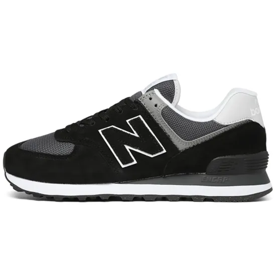 New Balance 574 Black White Dark Grey