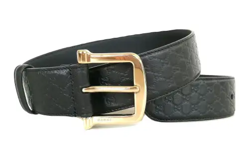 GUCCI Leather Belts Women's Black