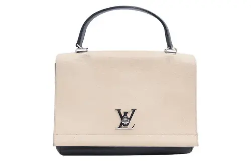 LOUIS VUITTON Leather Handbag, Shoulder Bag, Crossbody Bag Medium Women's White