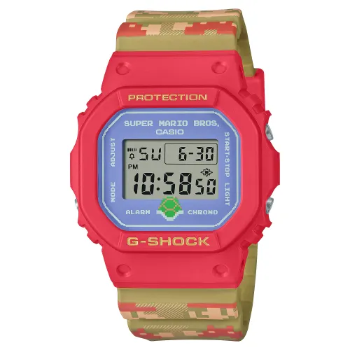 CASIO Men G-SQUAD Series Blue Watch DW-5600SMB-4PR