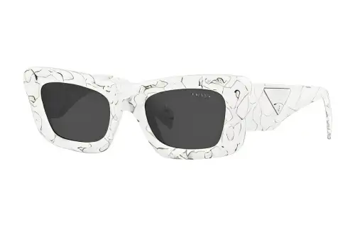 【Best of: Promotions】marble-print rectangular-frame sunglasses
