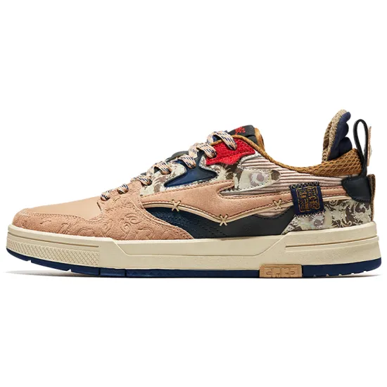 Honor Of Kings X Erke Peerless Master Skateboard Shoes Men Low-Top Brown