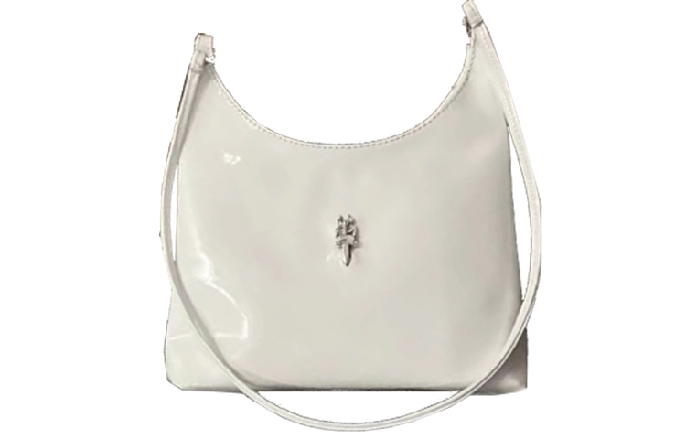 Chrome Hearts Patent Leather Shoulder Bag, Handbag, Shoulder Bag Women's White