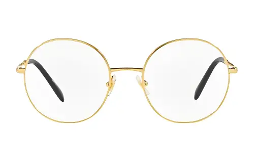 MIU MIU Prescription Glasses Women's Gold