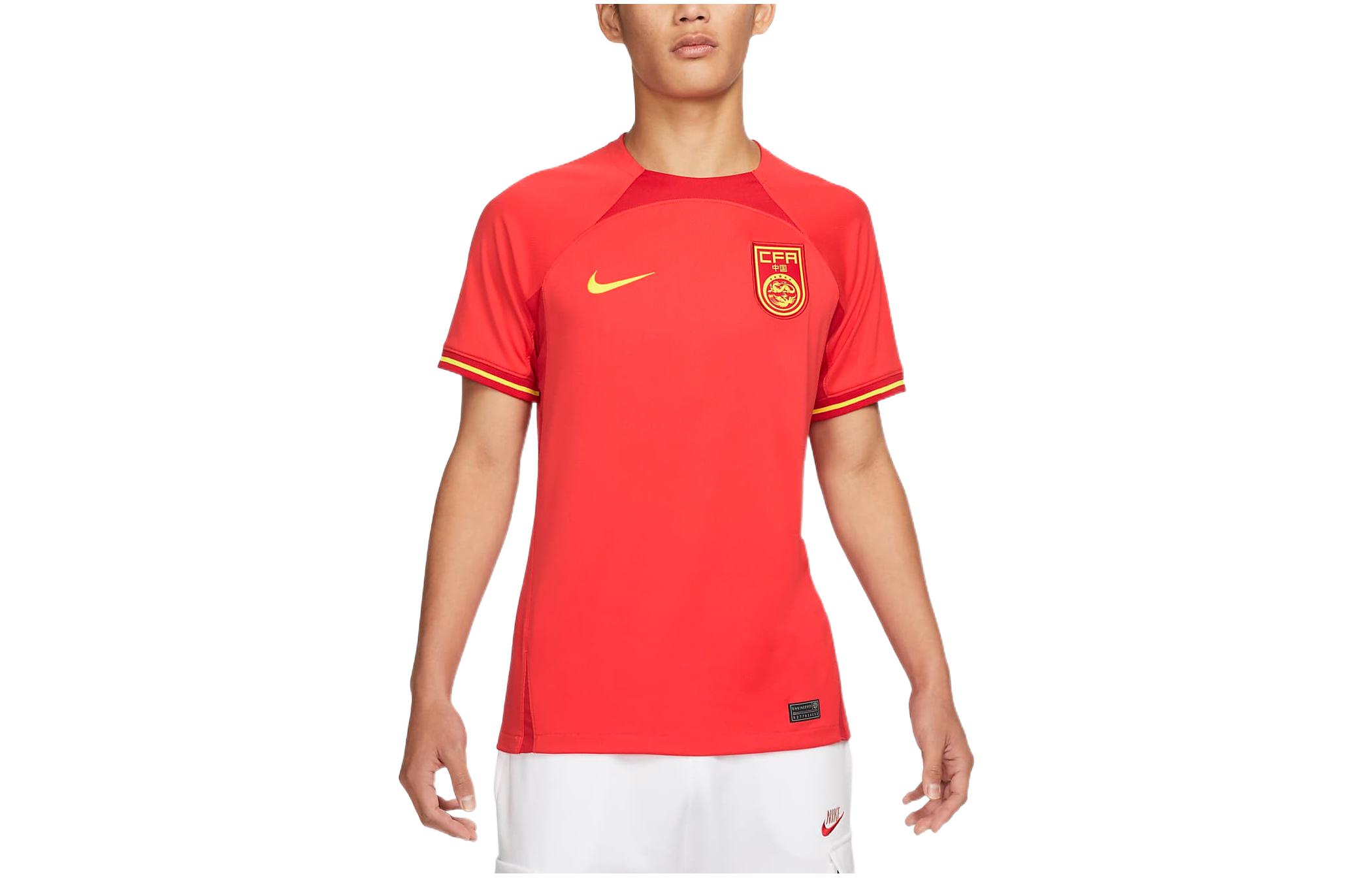 Nike Dri Fit Soccer Jerseys Men’s Red Moderate Straight Fit
