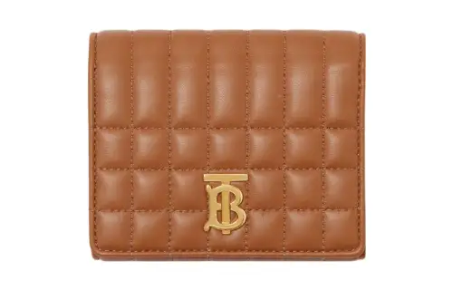 Burberry Lola Bag Lambskin With Leather Wallet Small Women's Brown