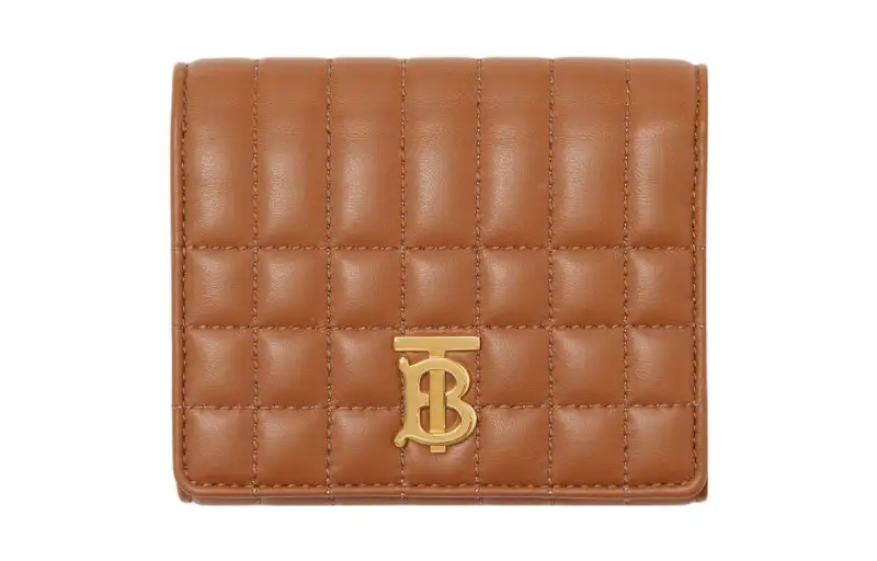 Burberry Lola Bag Lambskin With Leather Wallet Small Women's Brown