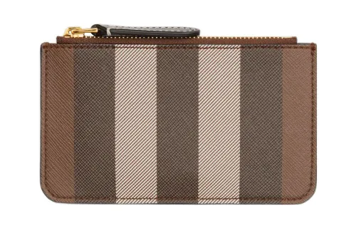 Burberry Calfskin Coin Purse Women's Dark Birch Brown