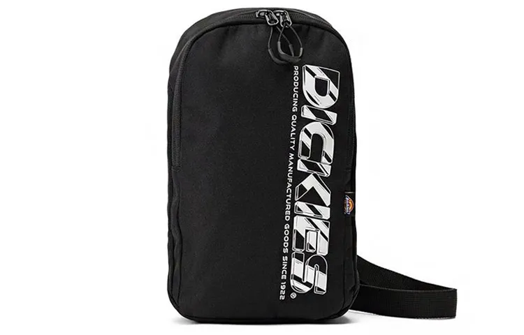 Dickies Polyester Crossbody Bag, Shoulder Bag, Sling Bag Unisex Black