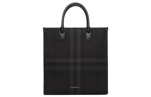 Burberry Slim Vertical Denny Tote Charcoal