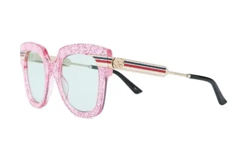 Gucci 2000s Web-detail square-frame sunglasses