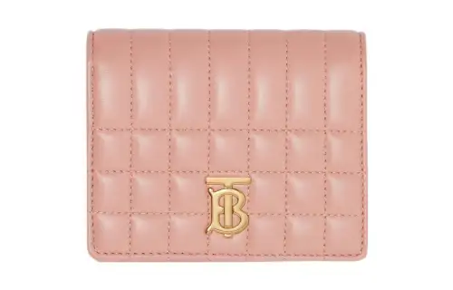 Burberry Lola Bag Lambskin With Leather Wallet Small Women's Dark Pink
