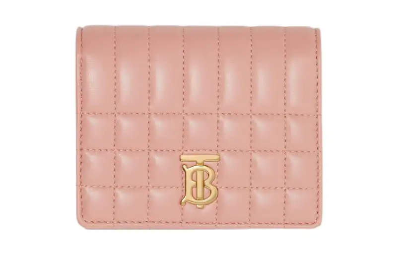 Burberry Lola Bag Lambskin With Leather Wallet Small Women's Dark Pink