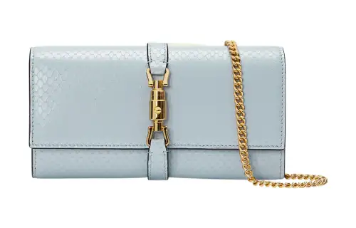 GUCCI Jackie 1961 Python Skin WOC Chain Bag Shoulder Bag, Crossbody Bag Small Women's Light Purple