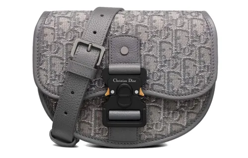 DIOR Gallop Oblique Print With Grain Cow Leather Messenger Bag, Messenger Bag, Shoulder Bag, Crossbody Bag Mini Men's