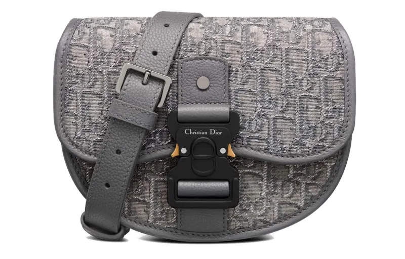DIOR Gallop Oblique Print With Grain Cow Leather Messenger Bag, Messenger Bag, Shoulder Bag, Crossbody Bag Mini Men's