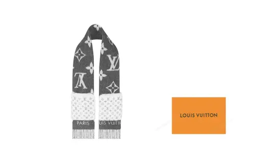 LOUIS VUITTON COLD REYKJAVIK Cashmere Knit Scarves Women's