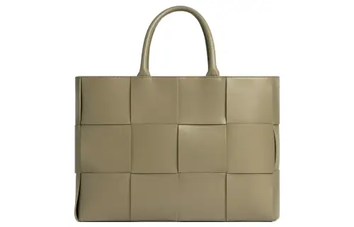 Bottega Veneta ARCO Calfskin Tote Bag, Shopping Bag, Handbag Medium Men's Taupe