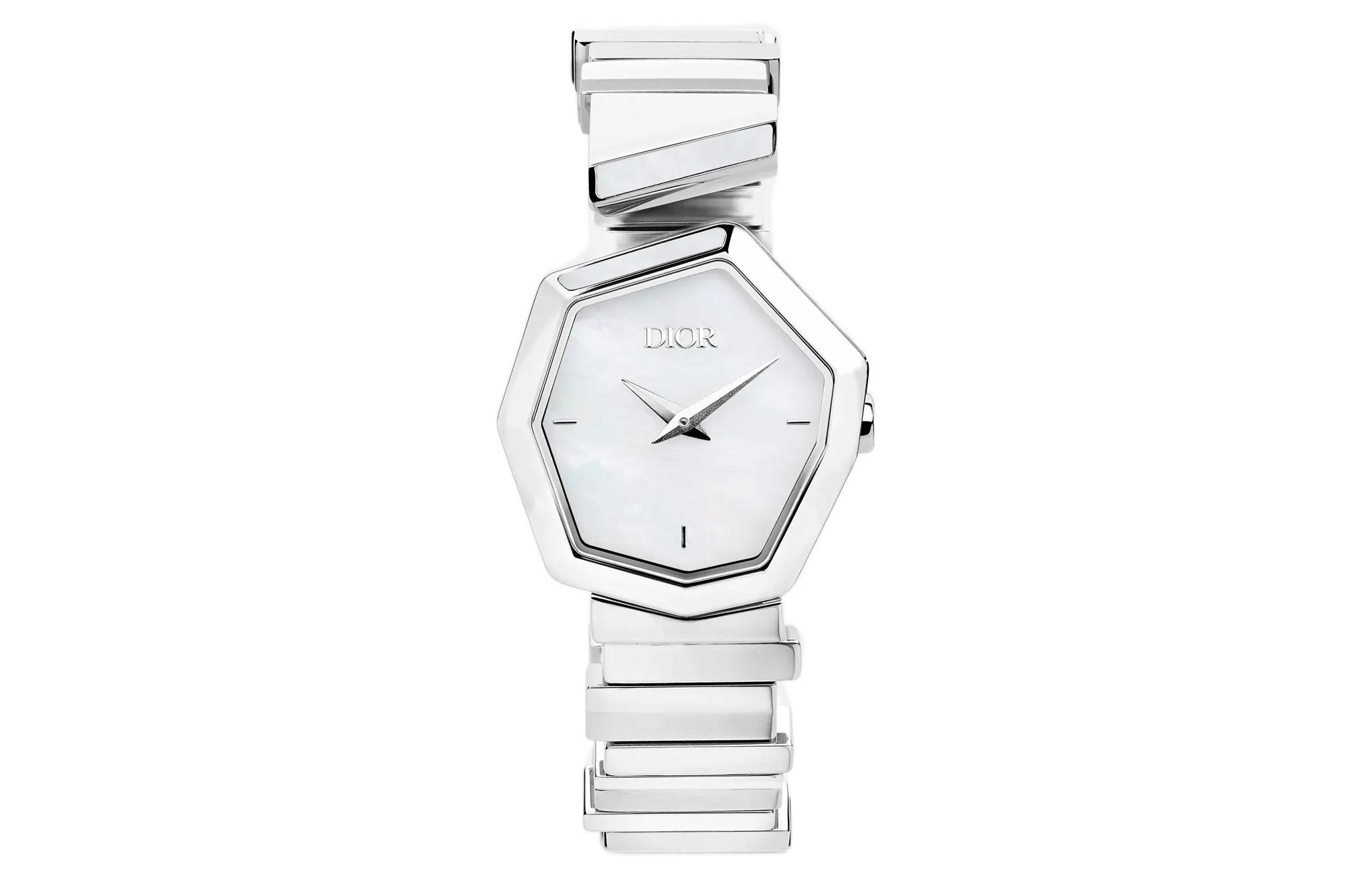 DIOR Wrist Watches Quartz Movement Satin Strap White Dial Women's 30m Water Resistant
