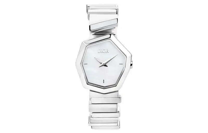 DIOR Wrist Watches Quartz Movement Satin Strap White Dial Women's 30m Water Resistant